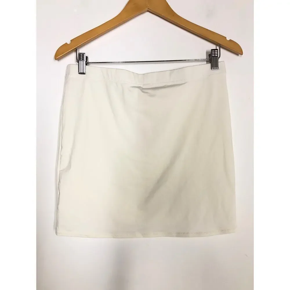SKIMS Swim Wear Tube Coverup Skirt in Marble White NWT Size XL
